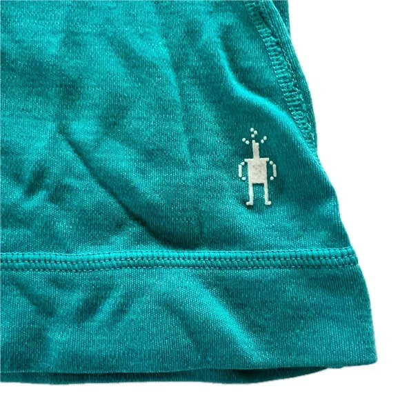 Smartwool Women’s 100% Merino Wool 250 Midweight Base Layer Size M Green Blue - Picture 3 of 7